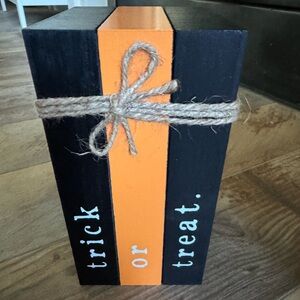 Set of 2 Halloween Themed Faux Books